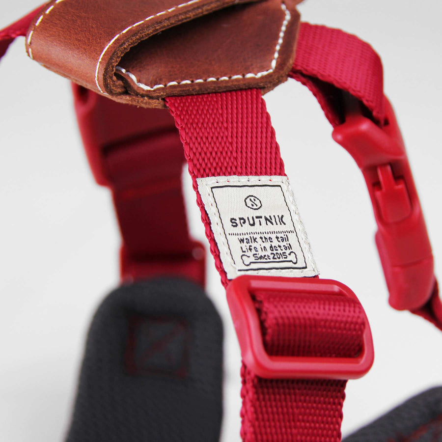 🎉 SPUTNIK<br>Nylon + Leather<br>Comfort Dog Harness