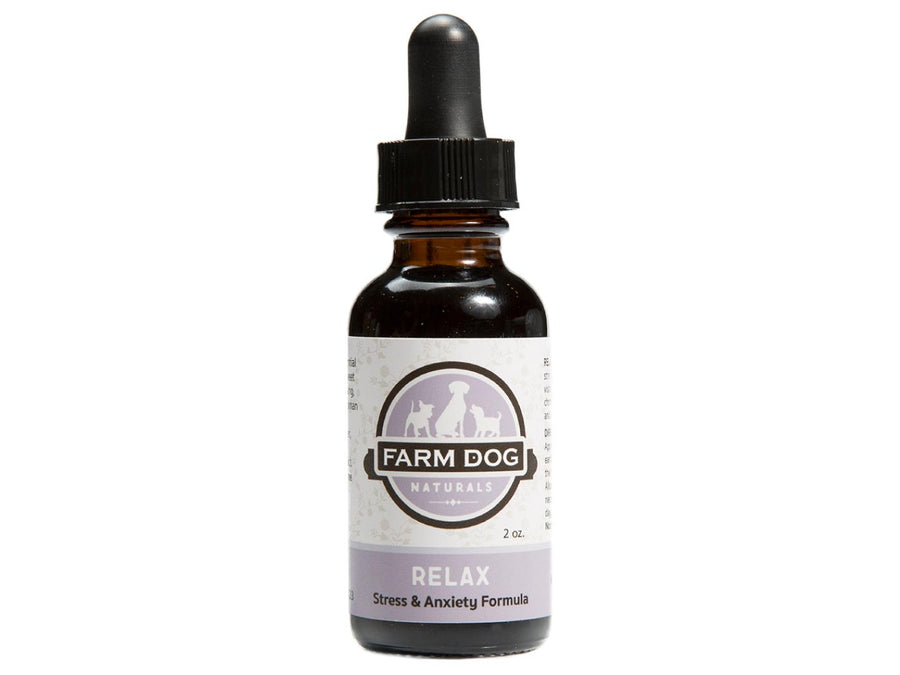 FARM DOG NATURALS<br>Relax Stress & Anxiety Formula<br>Dog/Horse Topical Massage Treatment