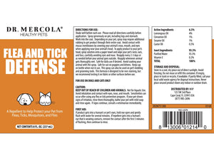 DR. MERCOLA<br>Flea and Tick Defense<br>for Dogs & Cats