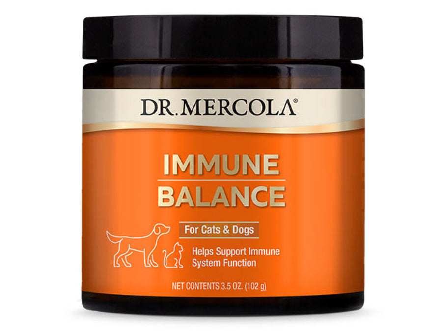 DR. MERCOLA<br>Immune Balance<br>Immunity, Digestive, Joint & Anti-Itch<br>Dog/Cat Supplement