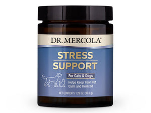 DR. MERCOLA<br>Stress Support<br>Calming Stress & Anxiety<br>Dog/Cat Supplement